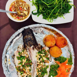 Cá lóc nướng trui