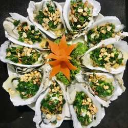 Hàu nướng mỡ hành