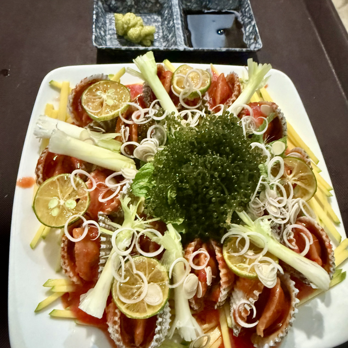Sò huyết sốt thái